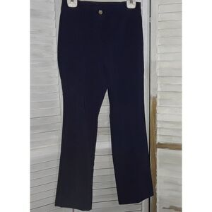 Michael Kors Slacks Size 4 Blue Stretch Pockets Inseam Length Altered